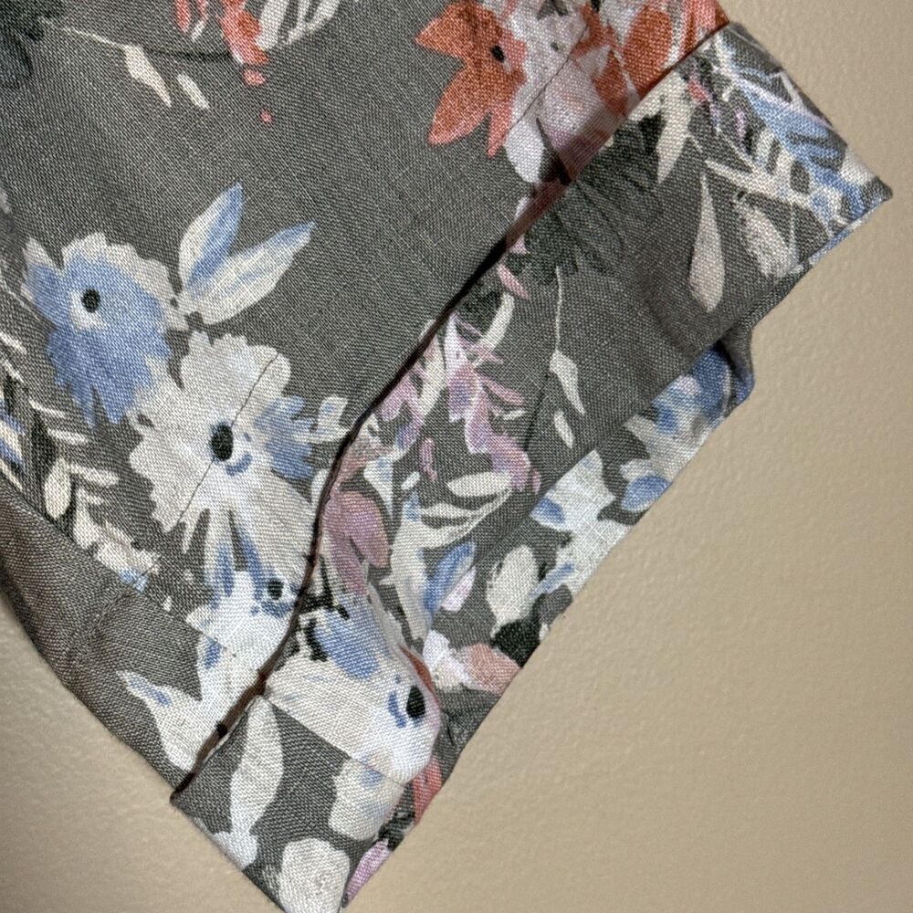 J. Jill Love Linen Women's Lagenlook Floral Caraway Ruffle Hem Dress Sz 3XL - Picture 4 of 16